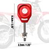 Ajustadores de Corrente Traseiros Canitu Vermelhos, Blocos de Eixo Traseiro Billet para Motocicleta, Tensor de Roldana de Balança, Ajustadores de Tensão, Acessórios para Honda CRF110 2013-2024