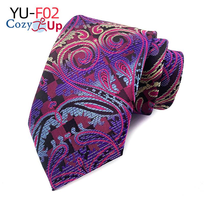 3.15"(8cm) Fashion Striped PaisleyTies Men Plaid Flower Necktie for Wedding
