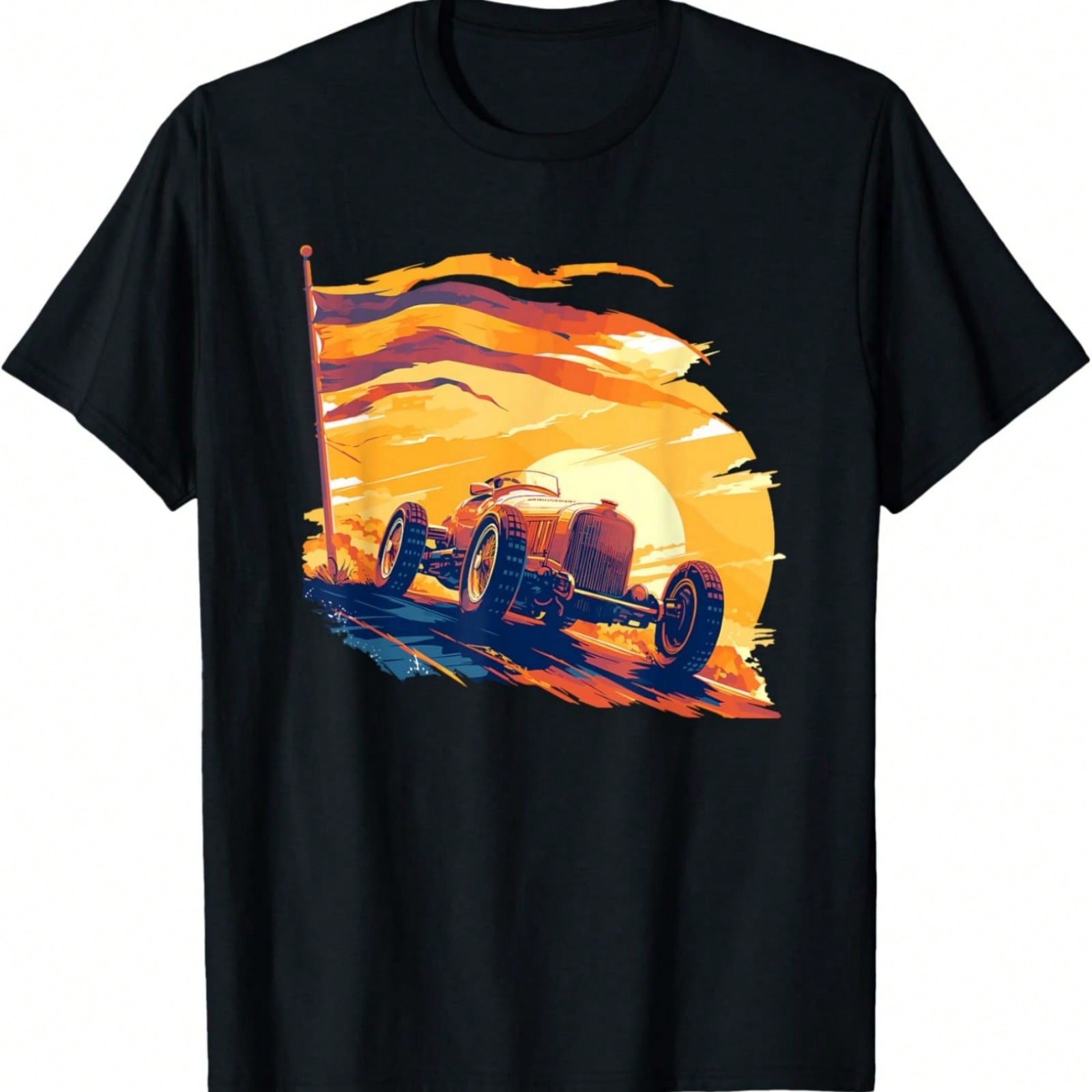 Sunset Mountain Nature Hiking Camping Outdoors Mountains T-Shirt S