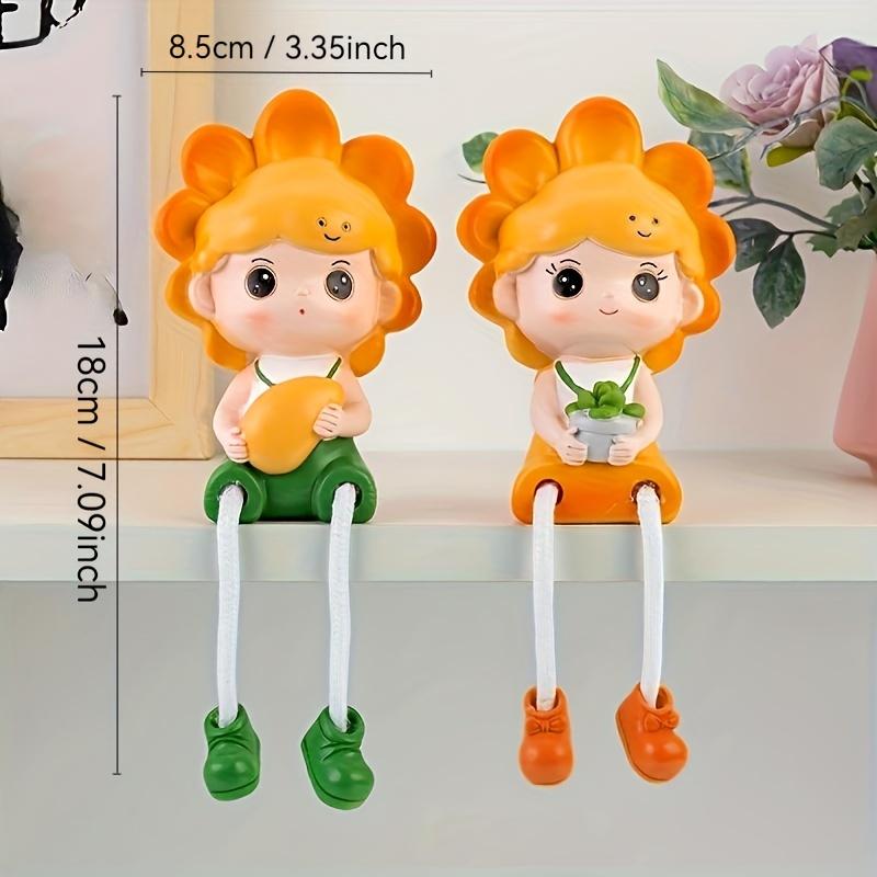 Charming Couple Hanging Dolls , Resin Wall Decor for Living Room, Wine Cabinet , Wedding Decoration , Perfect Gift Idea