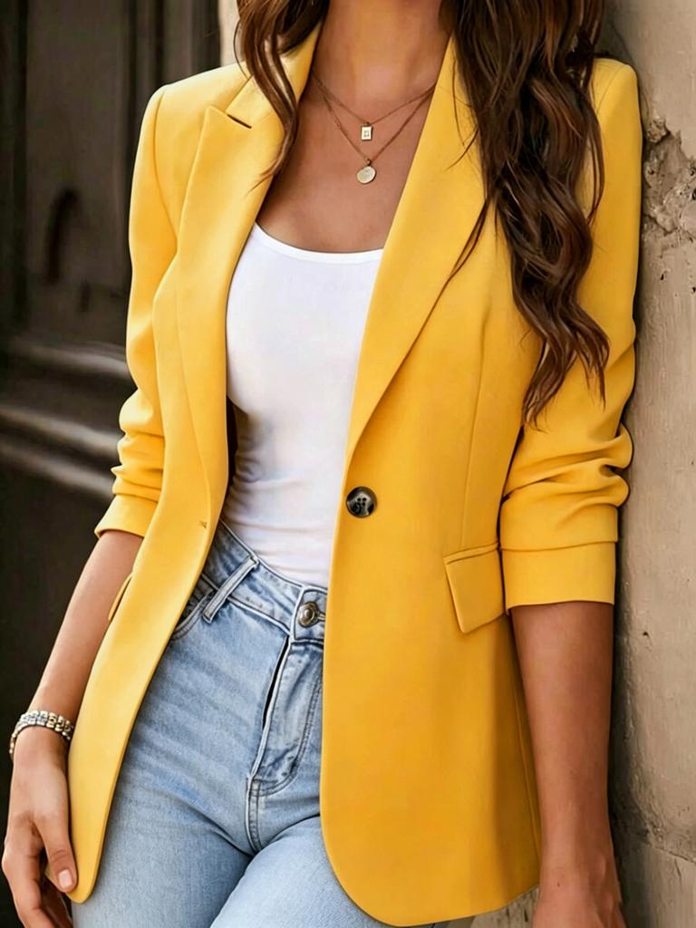 TEMU new European and American small blazer women's design sense, professional temperament, slim fit