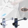 Diverter Valve One-in Two-out Water Angle Valves Water Separator Shower Head Adapter with Bracket for Bathroom Accessories
