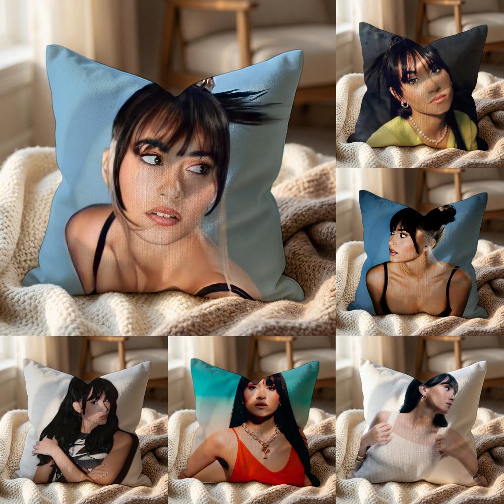 Singer A-Aitana Ocana Cushion Cover Multi-Scene Pillow Cover for Home & Car - Reversible, Soft & Durable for Daily Use