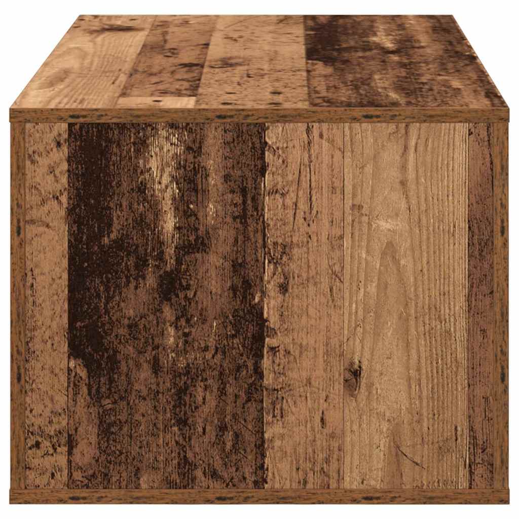 Coffee Table with Drawers Reclaimed Wood Look 80 x 50 x 40 cm Particleboard
