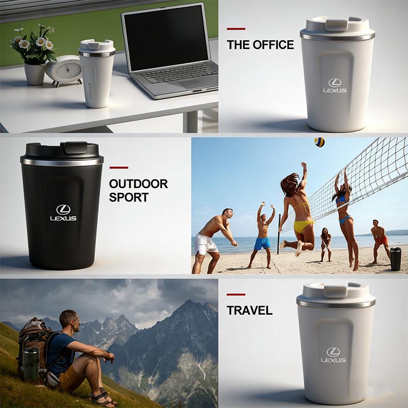 Bilemblem Rostfritt Stål Kaffemugg Termosmugg Isolerad Flaska För Lexus F SPORT ES RX NX LS UX LM LX GX LC RZ IS CT GS RC H
