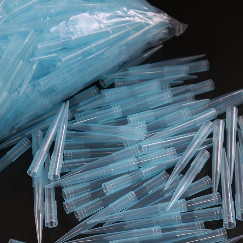 500pcs/bag School Laboratory Science Textbook Blue Transparent 1000UL/1ml Laboratory Liquid Pipette Pipette Tips 1000ul   1ML  500pcs