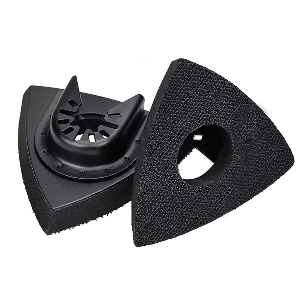 4pcs Triangular Sanding Pads 80mm Hook And Loop Grinding Triangle Oscillating Sandpaper Multi-Tool Blade Oscillating Tool Acces
