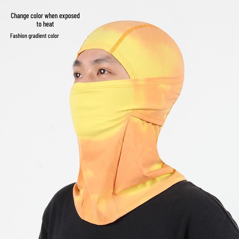 Color-Changing Thermal Winter Cycling Balaclava: Velvet-Lined, Windproof, Heat-Sensitive Ski Face Mask.