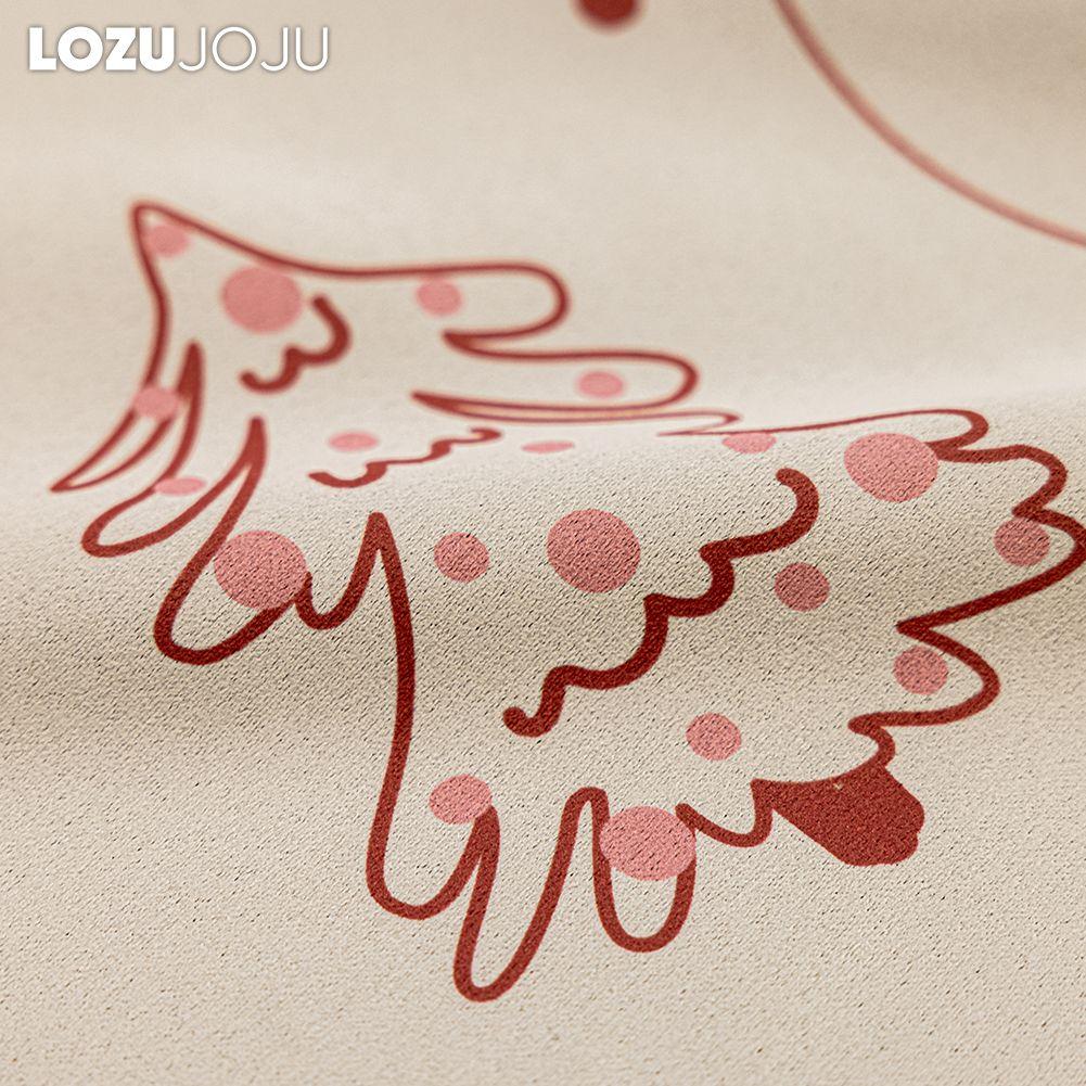 1PC LOZUJOJU Christmas Blackout Curtains Snowman Christmas Tree Pattern Printed Curtains for Bedroom Living Room Balcony Window for Home Decor