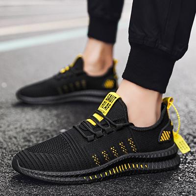 Spring and Autumn Men's Large Size Flat Bottom Sports Leisure Korean Style Breathable Mesh Shoes Running Mesh Shoes