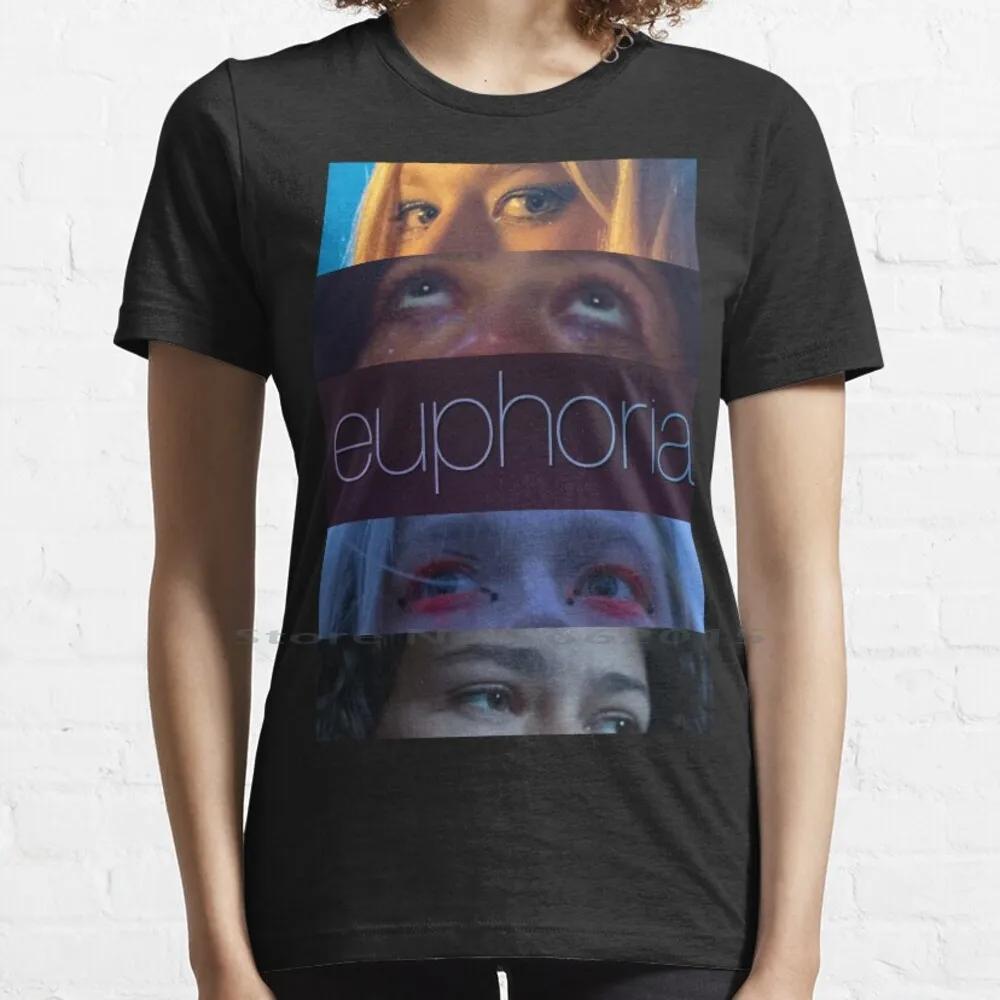 Euphoria T Shirt 100 Cotton Euphoria Eyes Looking Directions Movie Tv Show Cinema Color Zendaya Rue Bennett Hunter Schafer