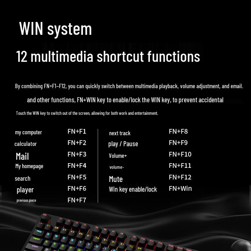 Rapoo V500PRO Upgrade 104-Key Wired Backlit Mechanical Gaming Keyboard