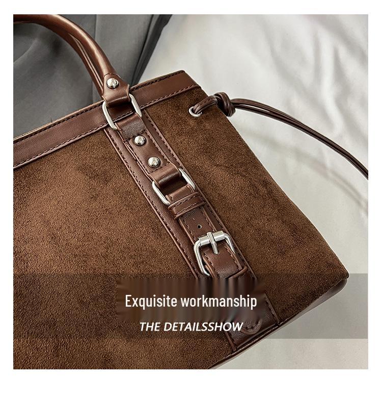 Torba Tote o Dużej Pojemności z Nadrukiem Leoparda - Jesień 2025 Retro Torba na Ramię dla Kobiet