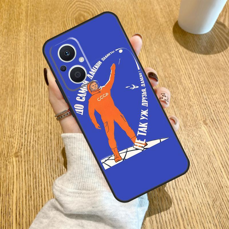 

CCCP Soviet Space Propaganda Art Funda For OPPO Reno 12F 11F 13F 14F 8T 8 Lite 10 11 12 13 14 OPPO Find X8 X6 X5 X9 Pro Case OPPO Find X6 Pro