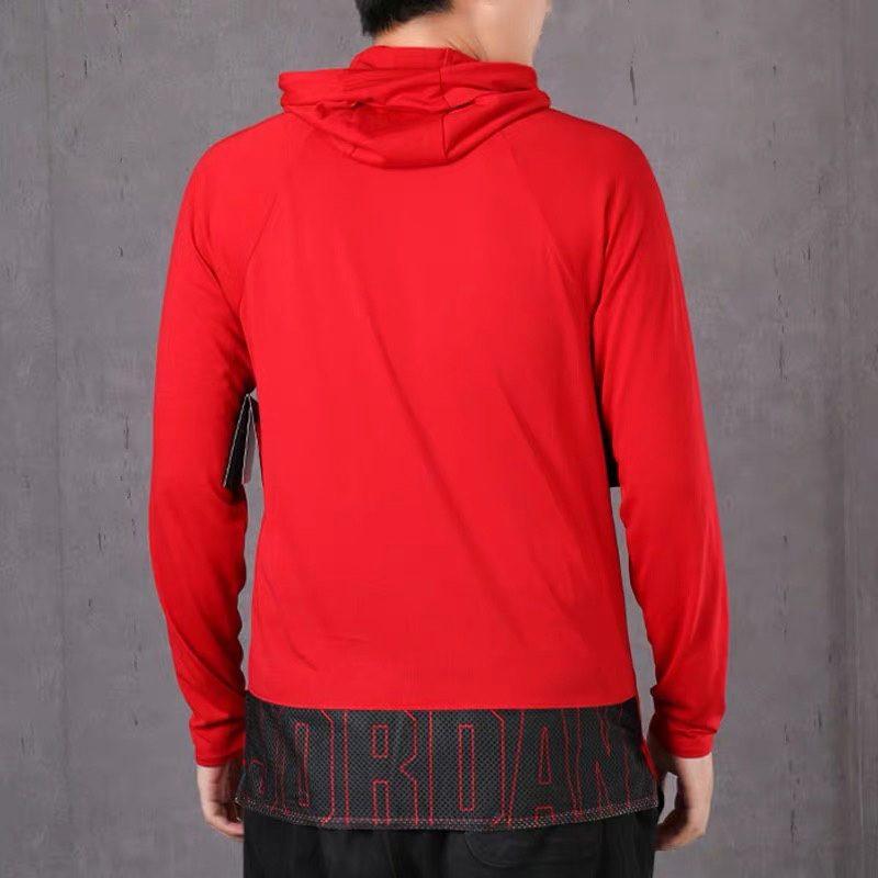 Jordan Sweatshirts Men's Red Hooded Moderate Regular CD5188-687