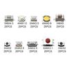250×Car Remote Control Push Button Switch Car Key Buttons Touch Microswitch With Box Models Tactile Push Button Switch Kits