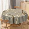 1 Piece Of Elegant Gradient Gilt Marble Printed Tablecloth, Edge Embossing Process, Round And Rectangular, Perfect For Outdoor Parties, Home Kitchen,