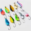 10Pcs Fishing Spoons Lures Single Hook Set Spoons Hard Fishing Lures Metal Fishing Lures Fishing Sequins Lures Baits
