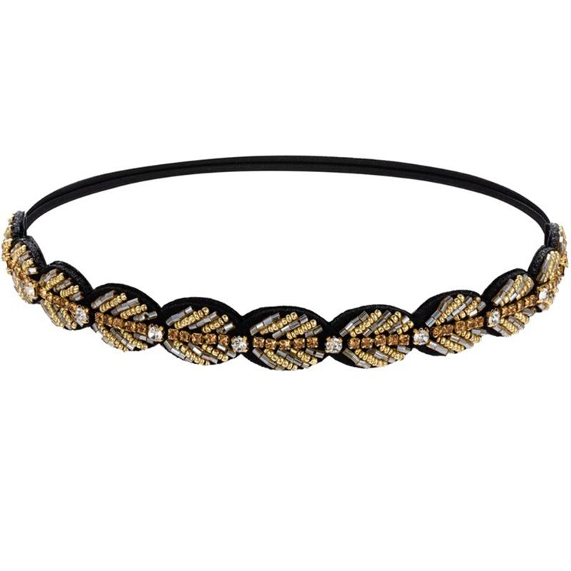 Ethnic Vintage Bohemian  BeadsElastic Headband  Hair Band Hair Accesories