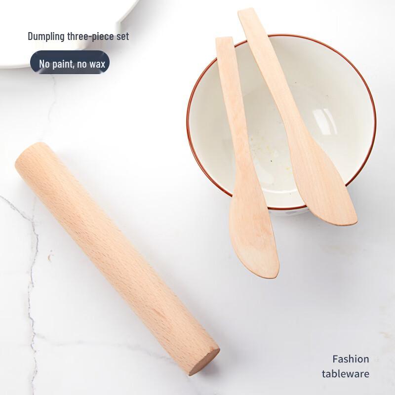 3-Piece Wooden Dumpling Making Tool Set