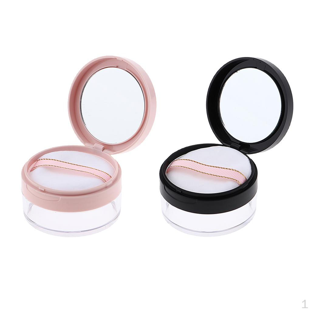 2pcs Case Storage Box Empty for Loose ,Finishing ,Glitter,Makeup,Cosmetic,Travel,Blusher