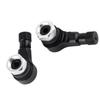 2pcs 11.3mm Universal Motorcycle Aluminum Wheels Tire Valve Stems Caps 90 Degree Black