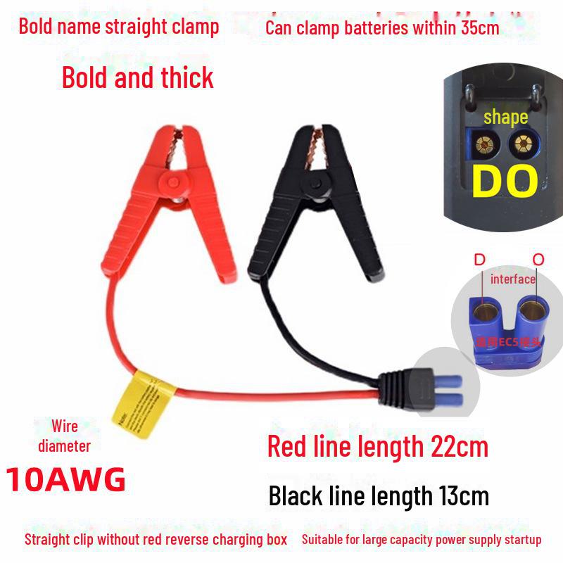 Emergency 12V Power Supply with EC5 Universal Battery Clamp