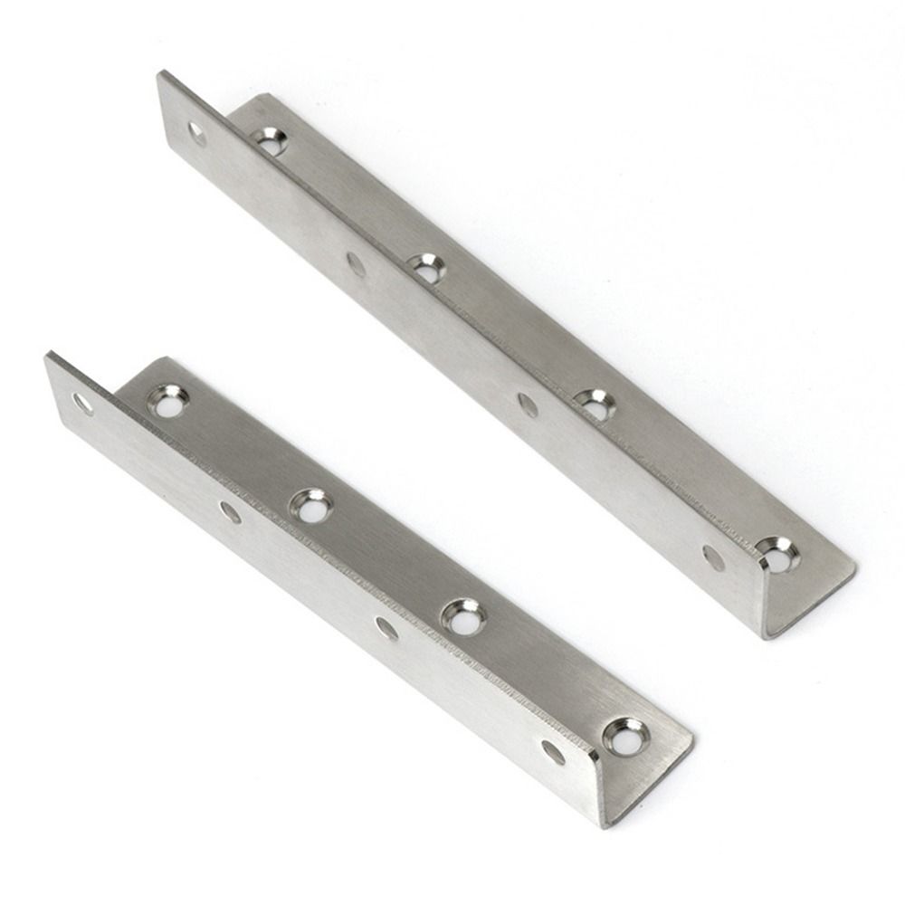 Reinforcement Stainless Steel Angle Corner Code 90 Degree L Shape Brackets Stand Thicken Extended Furniture Hardware