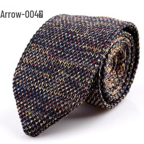 Cross-Border Exclusive Custom Arrow-Shaped Knitted Tie for Men & Women