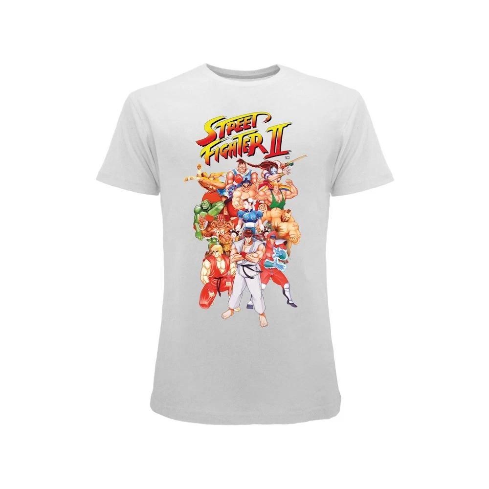 Street Fighter 2 Original Official Jersey T-Shirt White Vintage- S