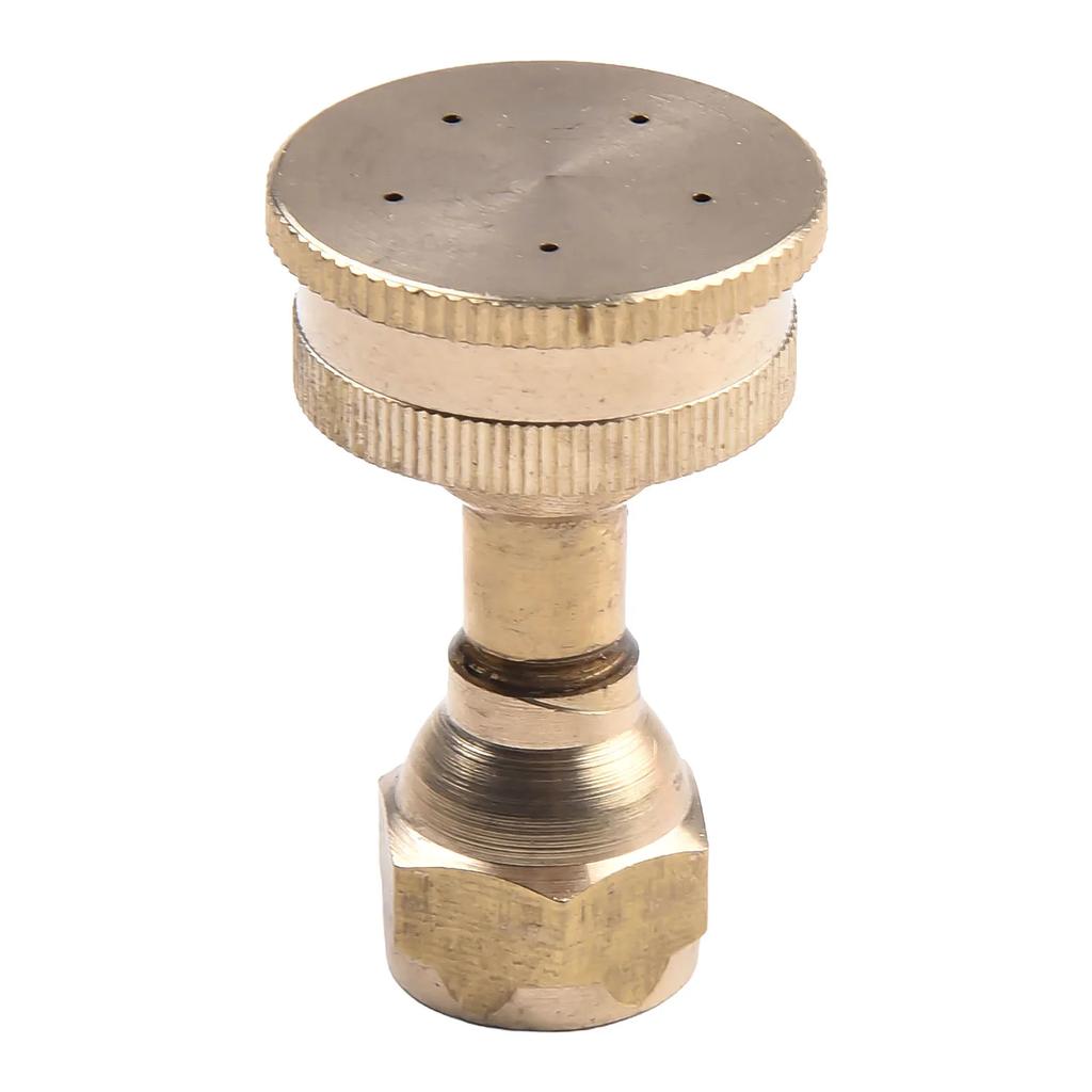 Garden Sprinkler Adjustable 5Hole Brass Sprayer Nozzle M14 Atomizing Spray Fitting Hose Fitting Straight Curved Nozzle