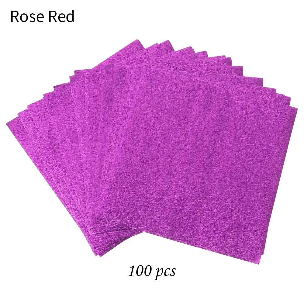 100 PIEZAS Color Dorado Papel de Envoltura en Lata de Papel de Aluminio Estampado Metálico Papel para Caramelos Chocolate Suministros para Bodas y Fiestas