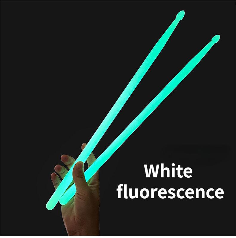 

Флуоресцентные барабанные палочки, Пара нейлоновых барабанных палочек, Светящиеся барабанные палочки, Джазовые барабанные палочки, Сценические выступления, Светящиеся барабанные палочки 41.5x1.4x1.4cm белый