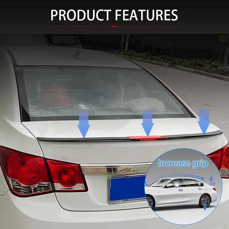 For JAC T9 2018-2026 3-Section ABS Rear Trunk Spoiler 115-125cm Adjustable Sports Decor Top Wing Car Exterior Parts