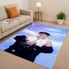3D Kpop Bang Chan,lee Know Star Living Room Non-Slip Area Rug Carpet for Bedroom Playroom Sofa,Easy Clean Home Decor Doormat