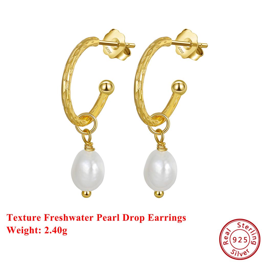 Effie Queen Handpicked AAA+ Quality Natural Pearl Earrings Dangle 925 Sterling Silver Popular Banquet Party Jewelry Gift GPE16