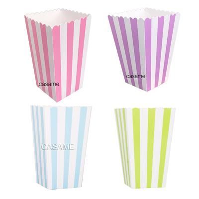 30 Pcs Popcorn Box Pink Theme Party Decoration for Kids Happy Birthday Baby Shower Fresh Popcorn