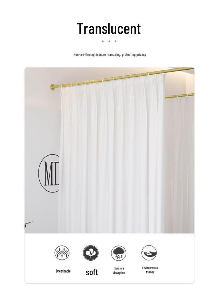 Wrought Iron Beauty Salon & Health Center Partition Curtain Rod for Beds