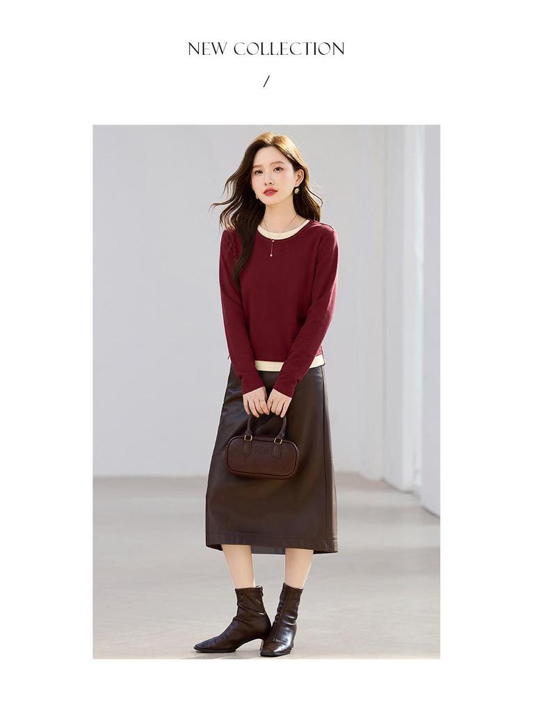 Women's Slim-Fit Long-Sleeve T-Shirt for Spring and Autumn 2026 - Versatile Base Layer or Outerwear.