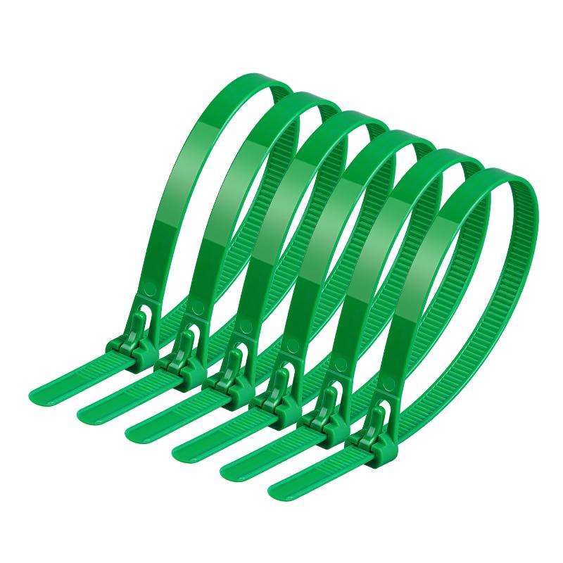 Nylon Flame Retardant Releasable Cable Ties 8*250mm, Reusable, Factory Direct Supply, Preferential Price