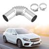 1Pc 24mm Exhaust Pipe Tube Silver Elbow Connector Car Assessories Parts Boat Heater  for Car