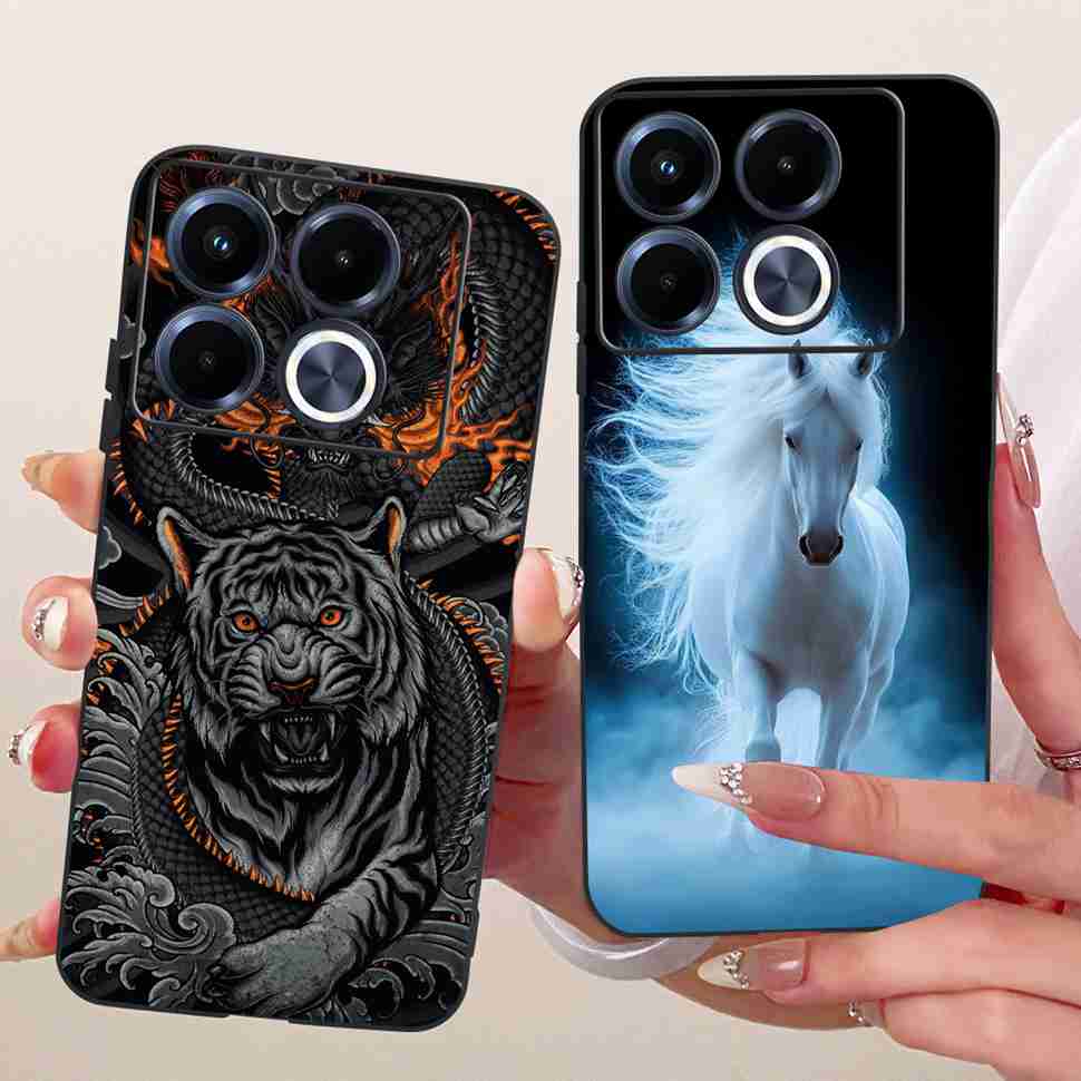 Colorful Butterfly Fashion For Infinix Note 40 5G X6852 Case Silicone TPU Black Cover For Infinix Note40 5G Bumper Shell Fundas