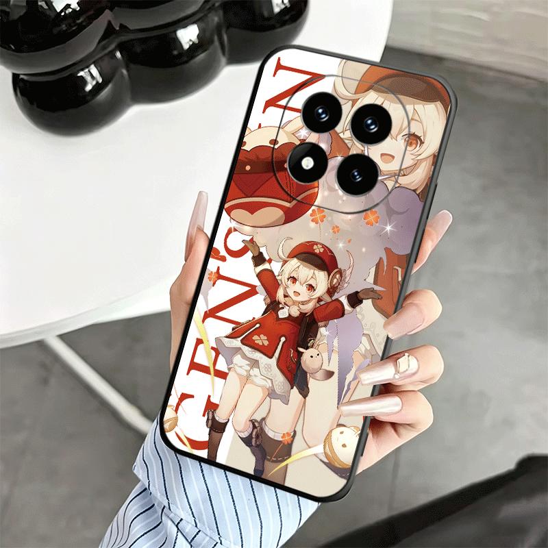 Genshin Impact Anime Soft Phone Case for Xiaomi Redmi Note 12 13 14 15 Pro Plus 11 12S 11S 11T 10 4G Black Cover Back Shell