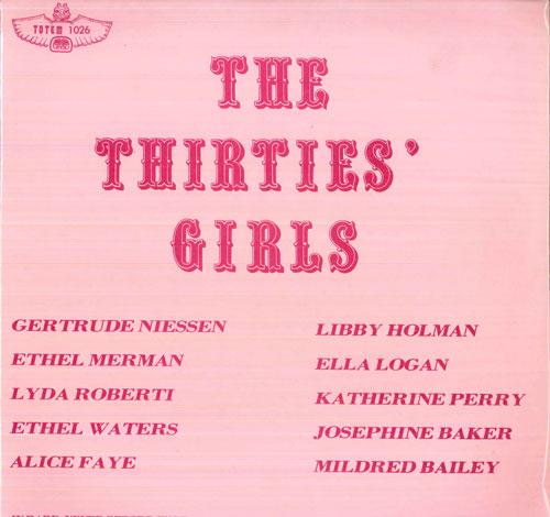 LP Record VARIOUS - The Thirties' Girls 1026 TOTEM 1977 US Pop Used