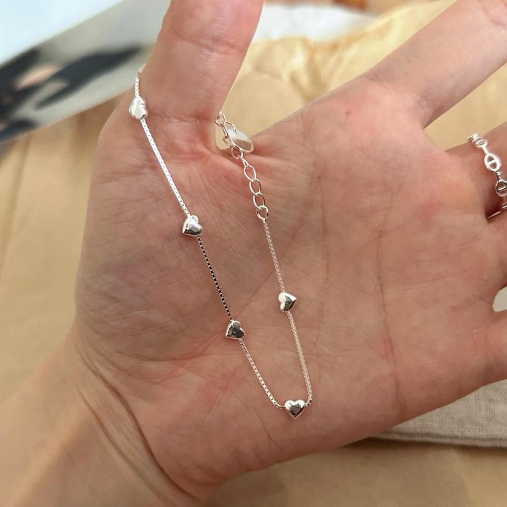 Elegant Layered Heart Bracelet for Women - Versatile Fashion Hand Jewelry