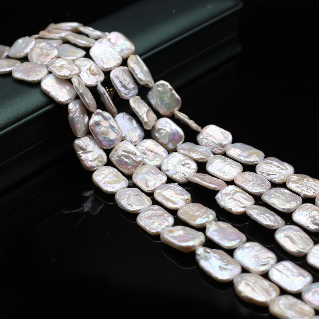 1 cadena elegante de perlas artificiales blancas para hacer collares, pulseras y tobilleras para mujer, accesorios para hacer joyas, regalo de Navidad, abalorios de lujo de 36 cm