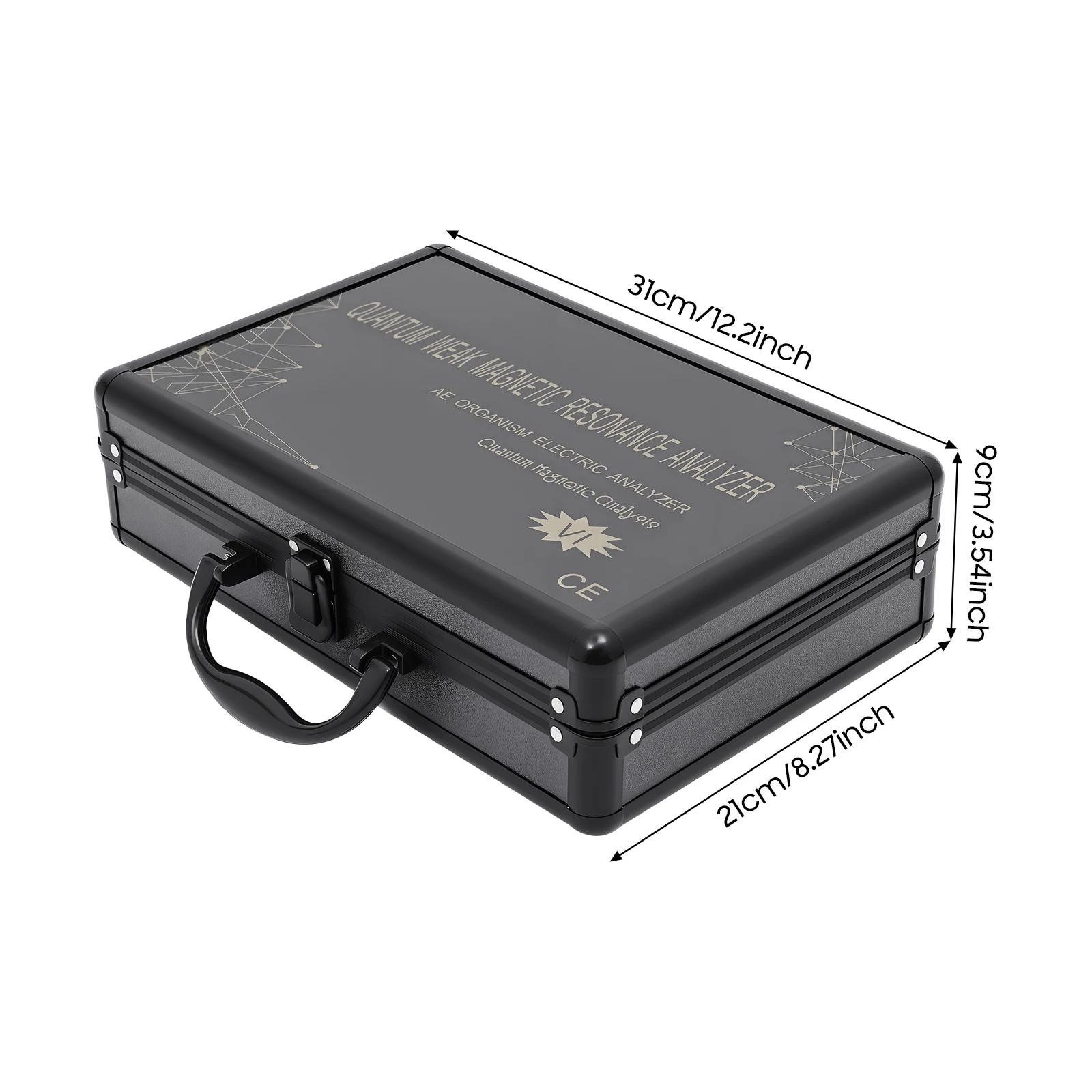 

12.2*8.27*3.54in Portable Body Health Monitor for Home Non-Invasive Safety Health Analyzer with 50 Reports, Windows Compatible чорний
