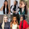 22 Inch Long Straight Ponytail Extensions Synthetic Fiber Hair Extensions Wrap Around Straight Ponytail Extensions For Women Hair Accessories