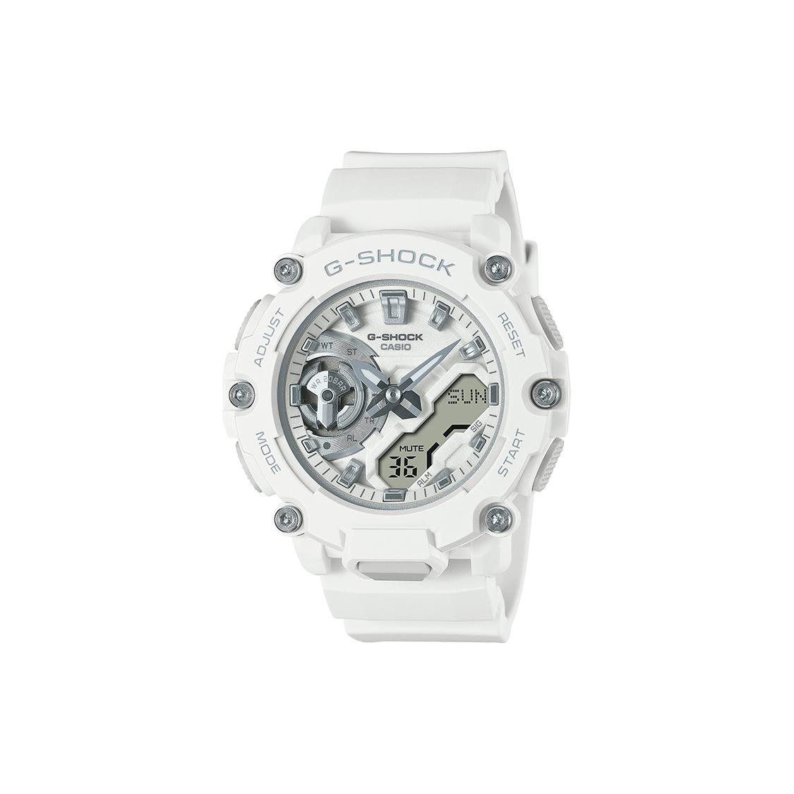 CASIO G SHOCK 200m Waterproof Quartz Movement Resin Strap Watch Women s Watch White Dial GMA-S2200M-7AJF