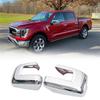 For Ford F-150 F150 2015-    ABS Carbon Fiber Door Rearview Mirror Cap Frame Cover Trims Car Styling Accessories
